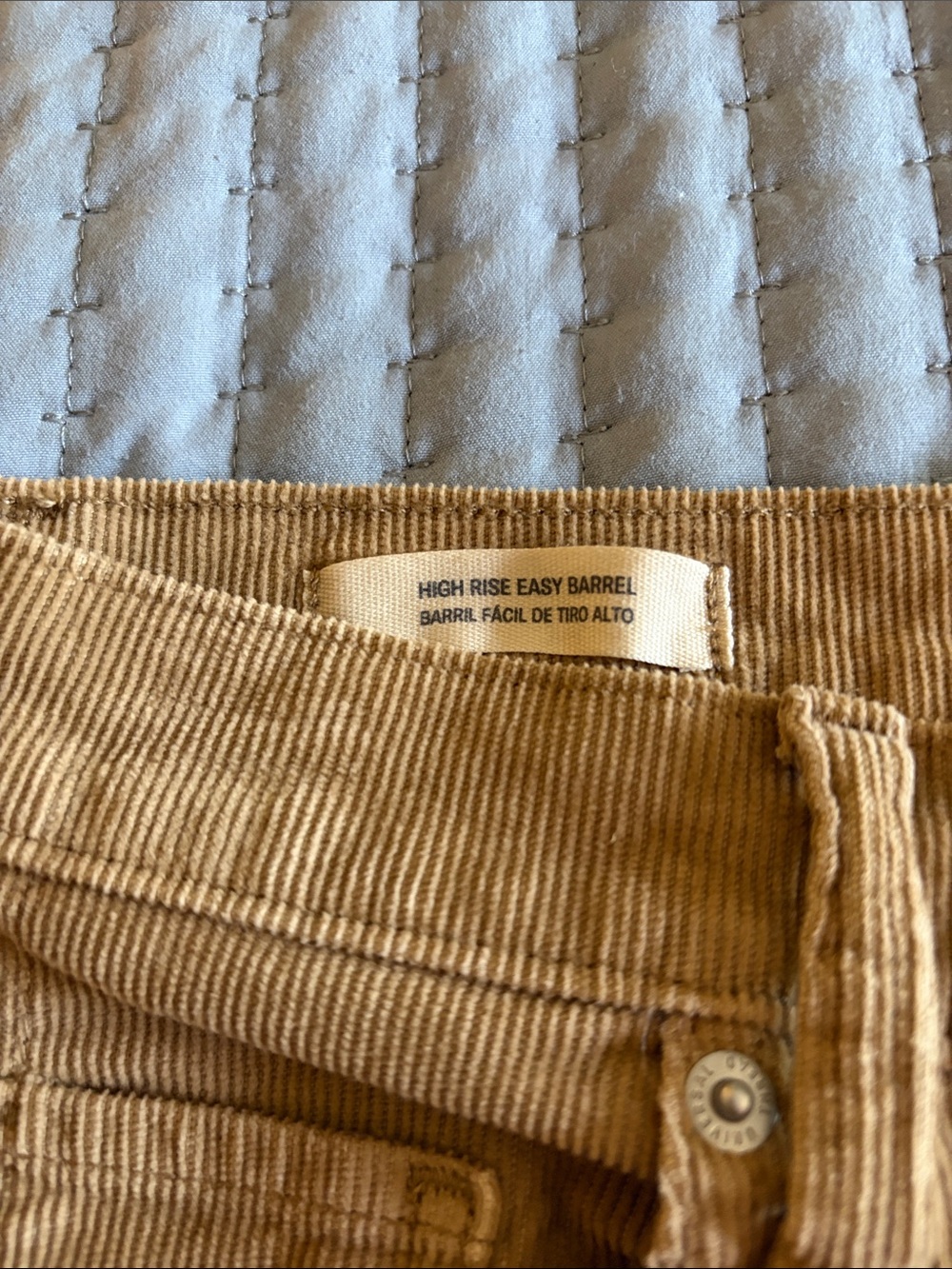 Universal Thread High Rise Barrel Corduroy Jeans - Picture 2 of 10
